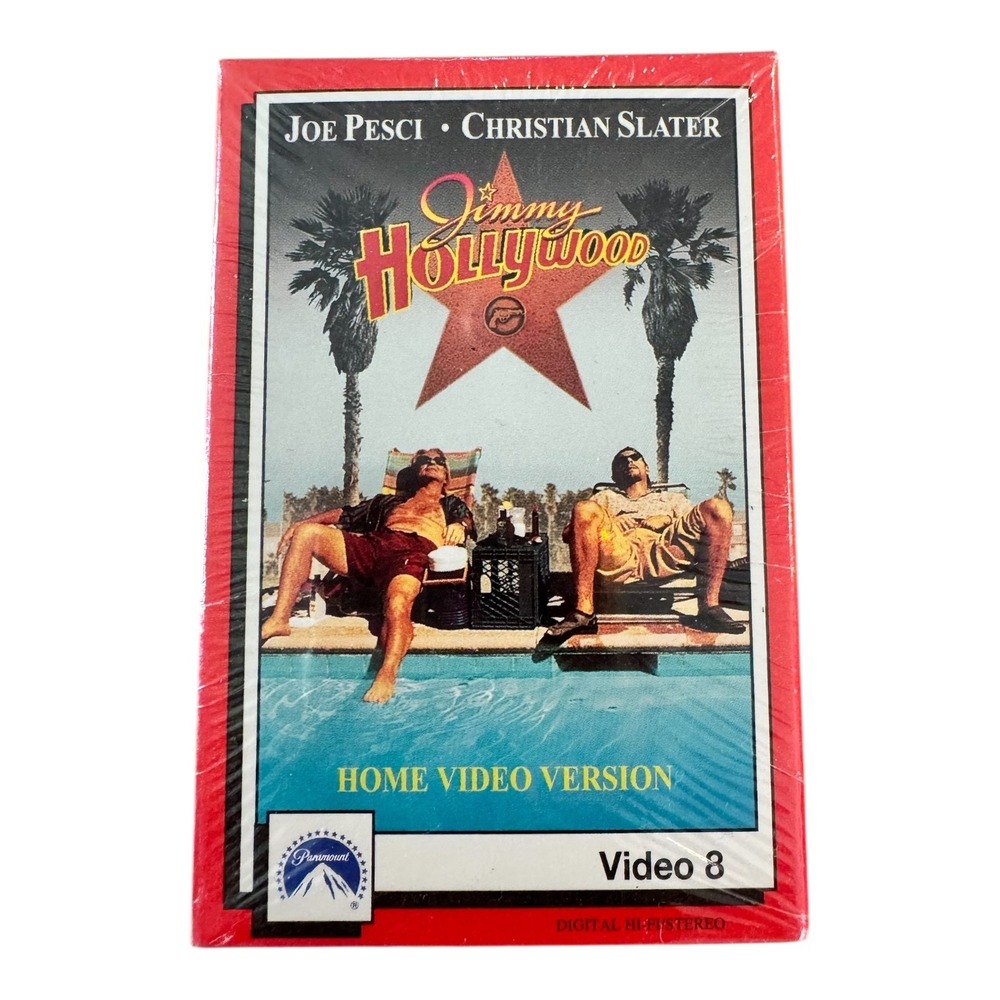 Jimmy Hollywood Video 8/8mm Tape 1994 SEALED Joe Pesci and Christian Slater